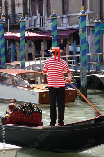 Fotografia gondolier in Venice