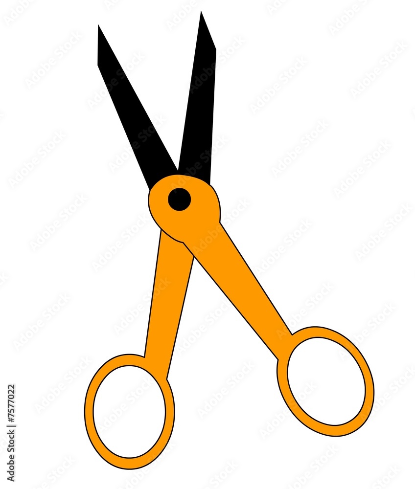 Scissors on white background - isolated. Scissors on white background - isolated.