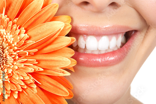 Woman teeth photo