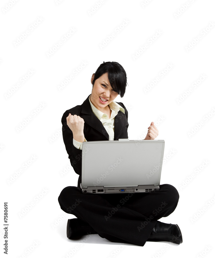 Excited businesswoman Excited businesswoman
