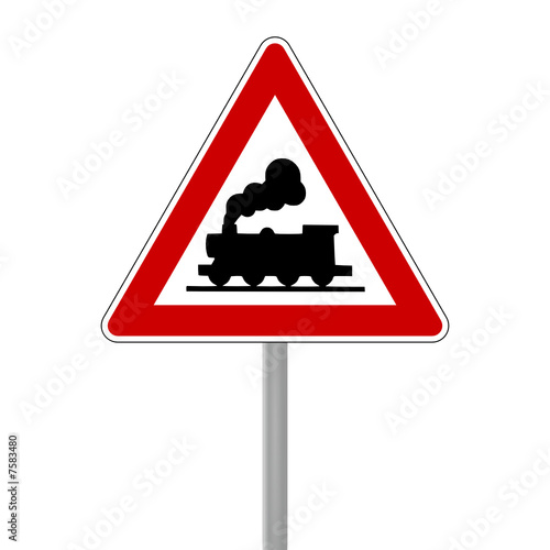 verkehrszeichen unbeschrankter bahnübergang