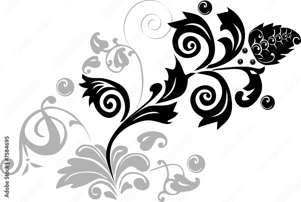 black and light gray ornament black and light gray ornament
