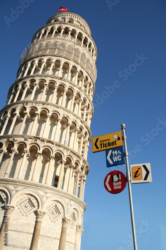 La torre pendente di Pisa