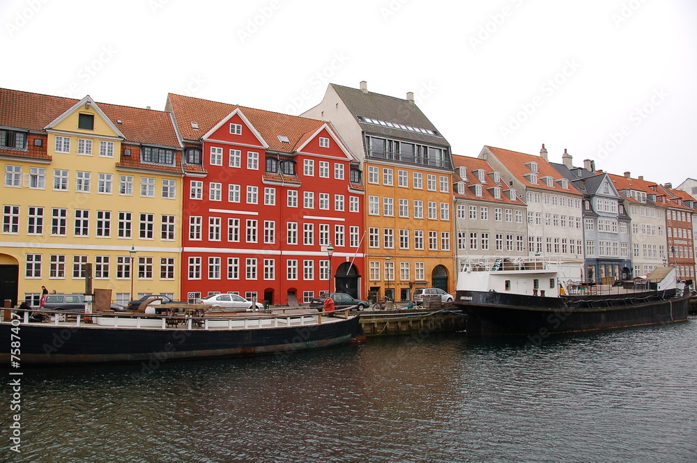 Naklejka premium Kopenhagen canal