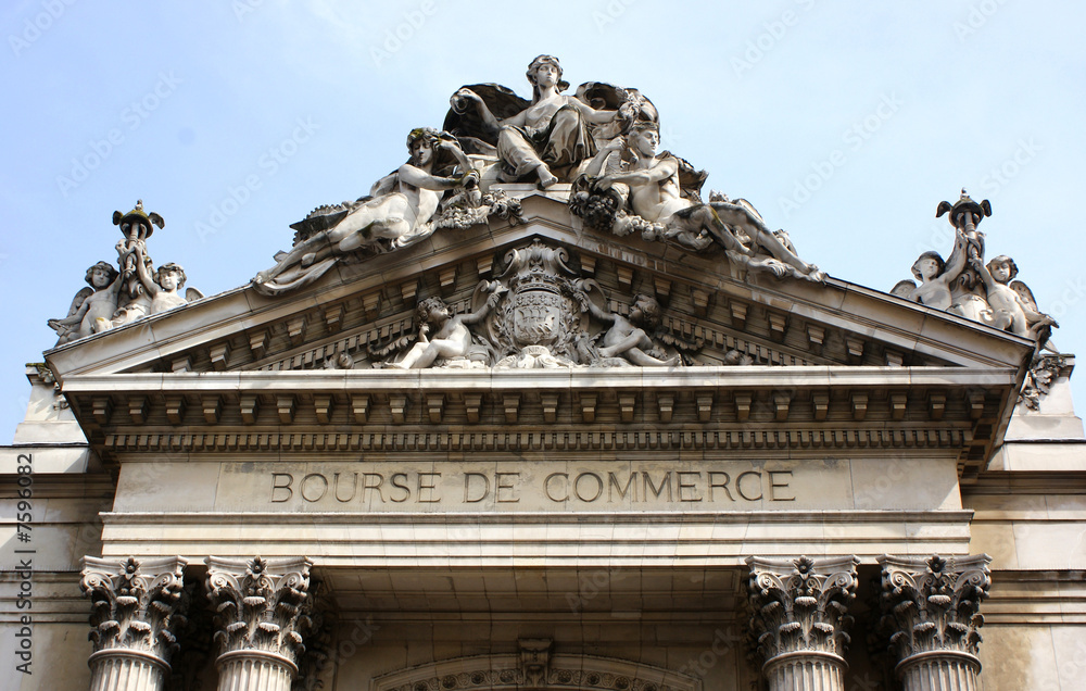Fototapeta premium fronton de la bourse