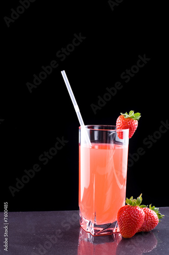Fresh strawberries drink