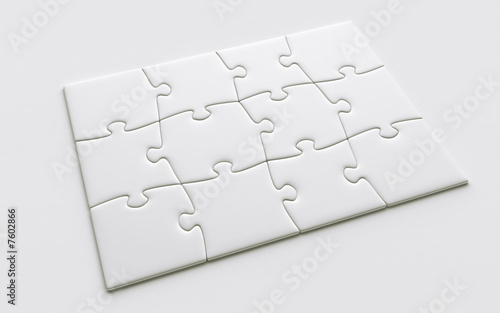 blank puzzle pieces