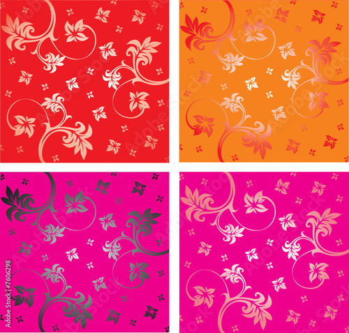   Floral ornament . Vector.