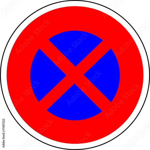 a0091 - Panneau interdiction - ARRET ET STATIONNEMENT