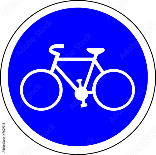 a0095 - Panneau PISTE CYCLABLE