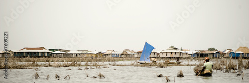 Stilt village of Ganvie in Benin