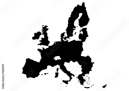 vector map of european union