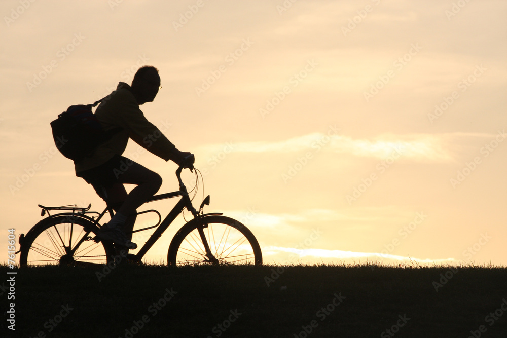 Obraz premium mann auf rad
