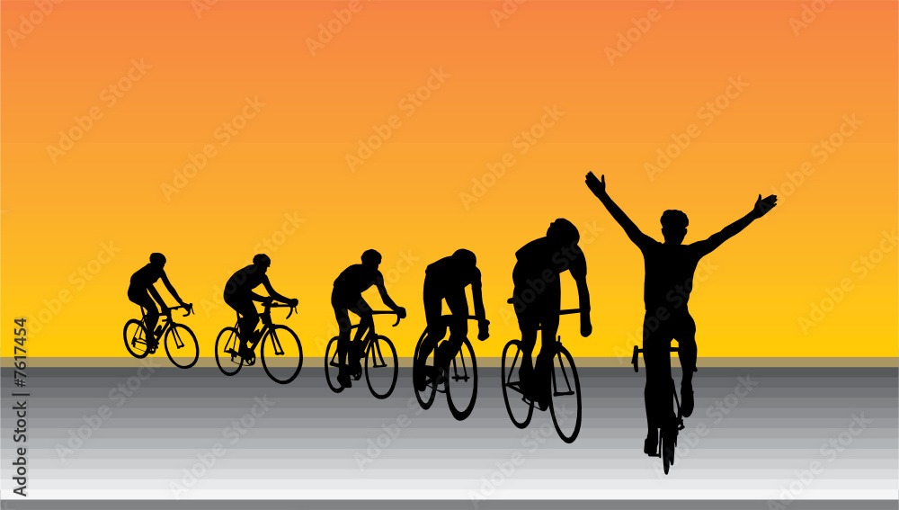 Obraz premium CYCLISTE 3