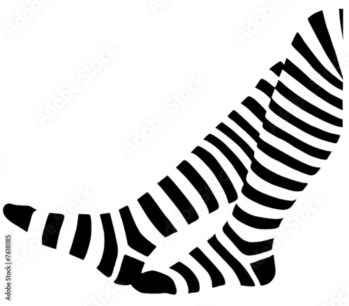 vector - legs in stripped socks