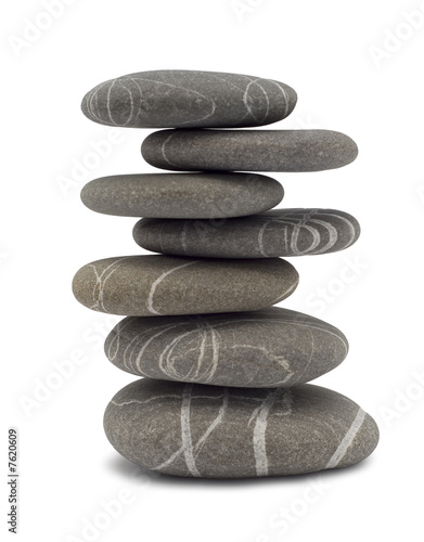 balancing pebbles