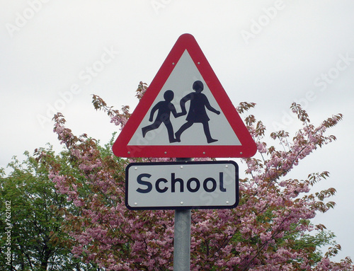 School sign in England