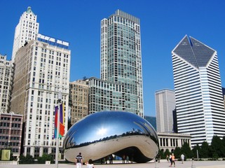 Fotobehang Chicago Hart van de stad Chicago  © abricotine