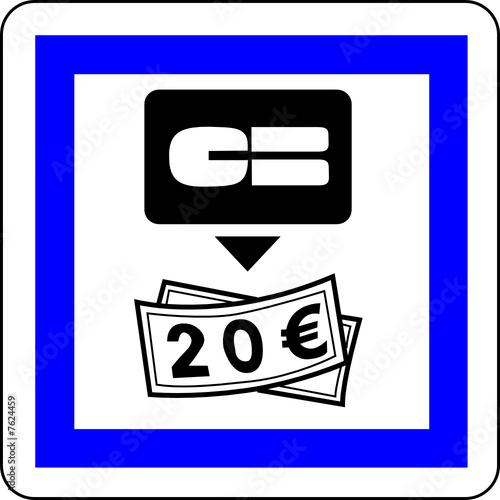 a0108 - Panneau information DISTRIBUTEUR AUTOMATIQUE