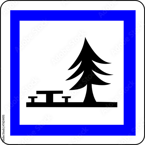 a0110 - Panneau information AIRE DE PIQUE NIQUE