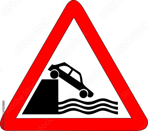 a0127 - Panneau danger QUAI NON SECURISE