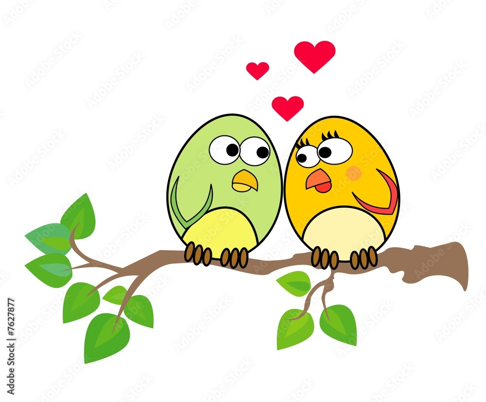 Birdies in love
