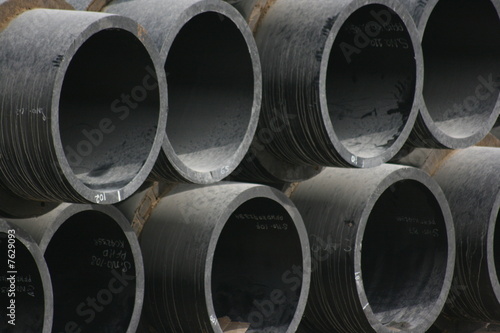 Pipes at construction site