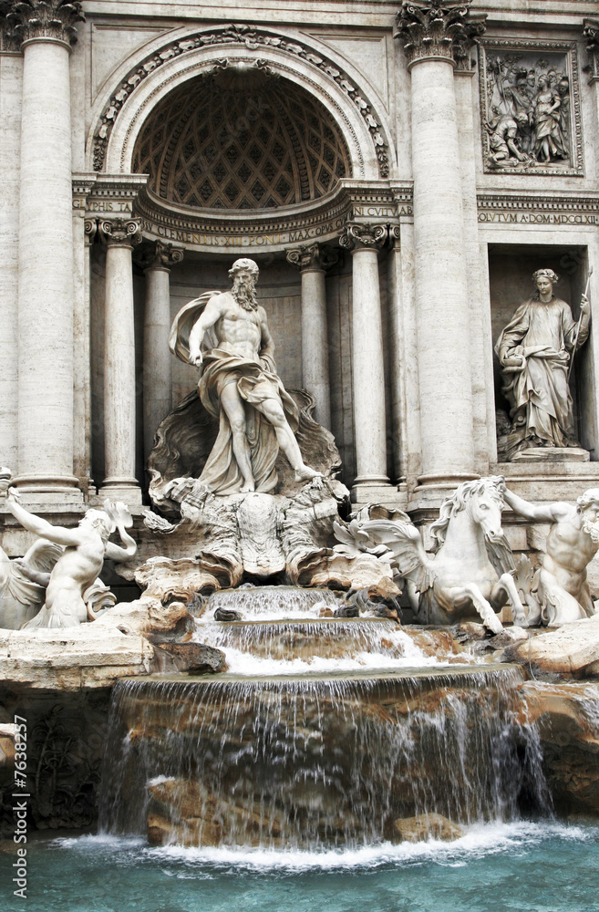 Trevi Fountain In Rome, Italy