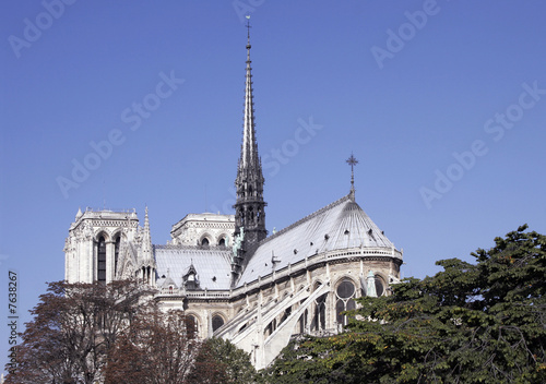 Notre Dame De Paris  Gothic Cathedral  France