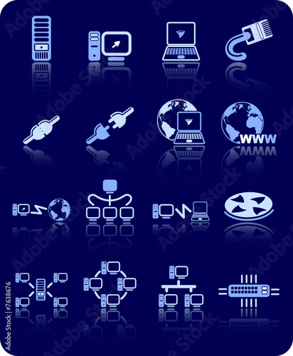 Network vector iconset