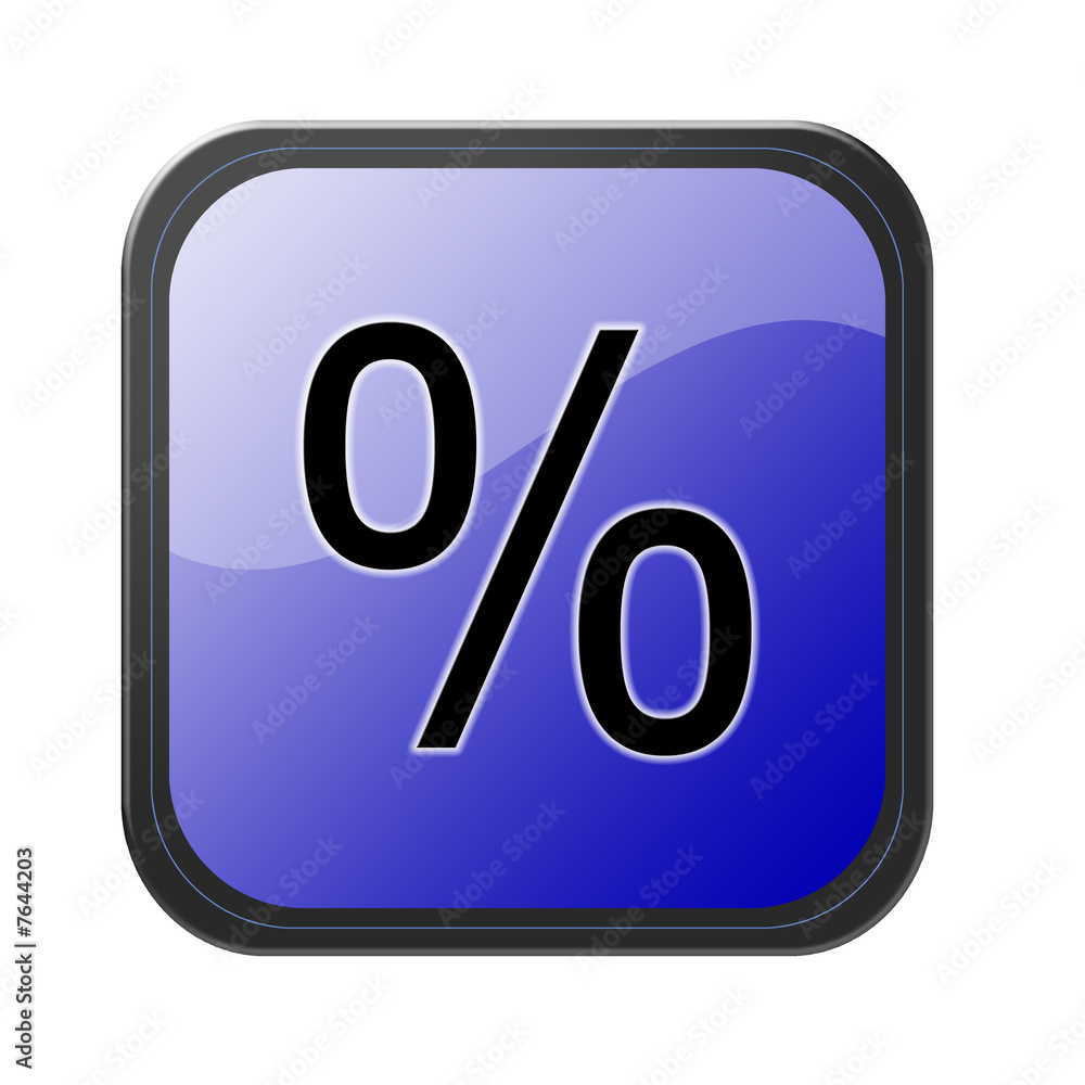 blue button - prozent blue button - prozent