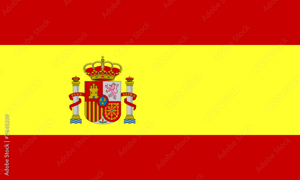 Fototapeta premium flaga hiszpanii flaga hiszpanii