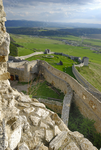 Defensive wall of medieval castle