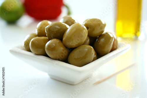 Bowl of Green Olives