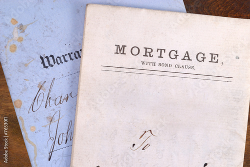 Vintage Mortgage and Warranty Deed