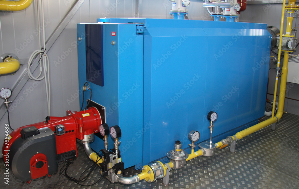 The equipment of gas boiler-house