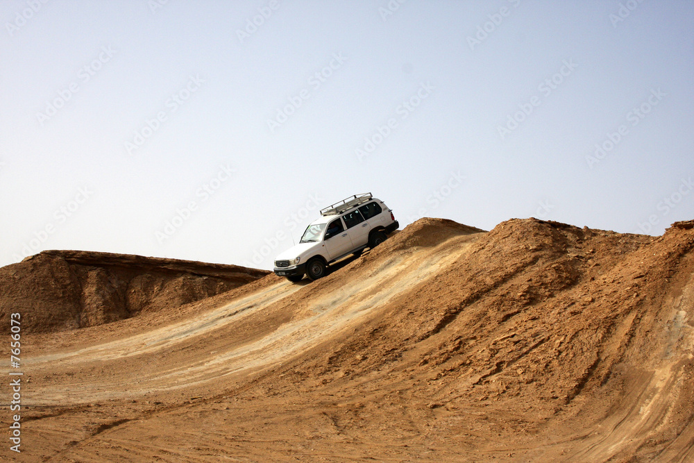 Jeep car in Sahara