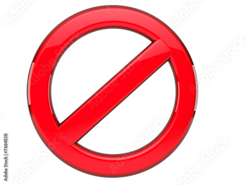 half-finished forbidden sign
