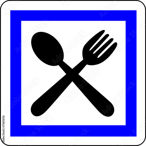 a0183 - Panneau information RESTAURANT