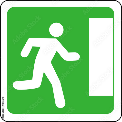a0186 - Panneau information ISSUE DE SECOURS