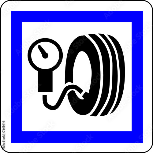a0189 - Panneau information STATION DE GONFLAGE