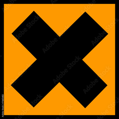 a0213 - Panneau danger NOCIVITE, TOXICITE