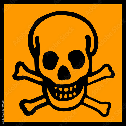 a0212 - Panneau danger de MORT