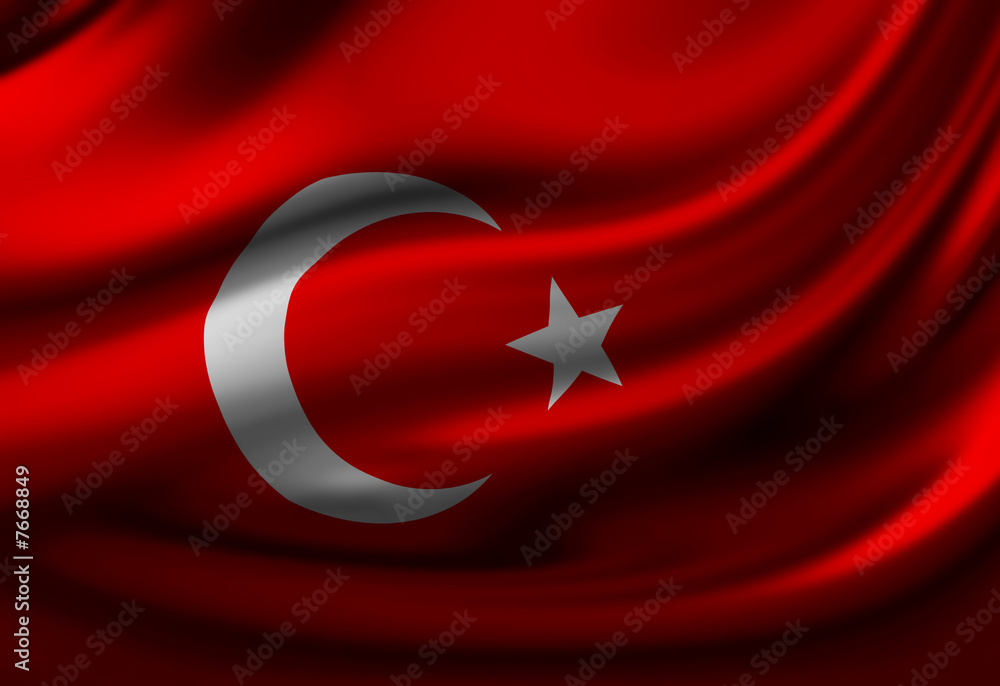 Obraz premium Turkish flag