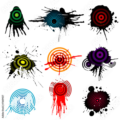 Target Aiming grunge designs, vector illustration file.