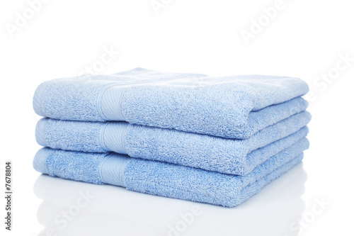 Blue towels