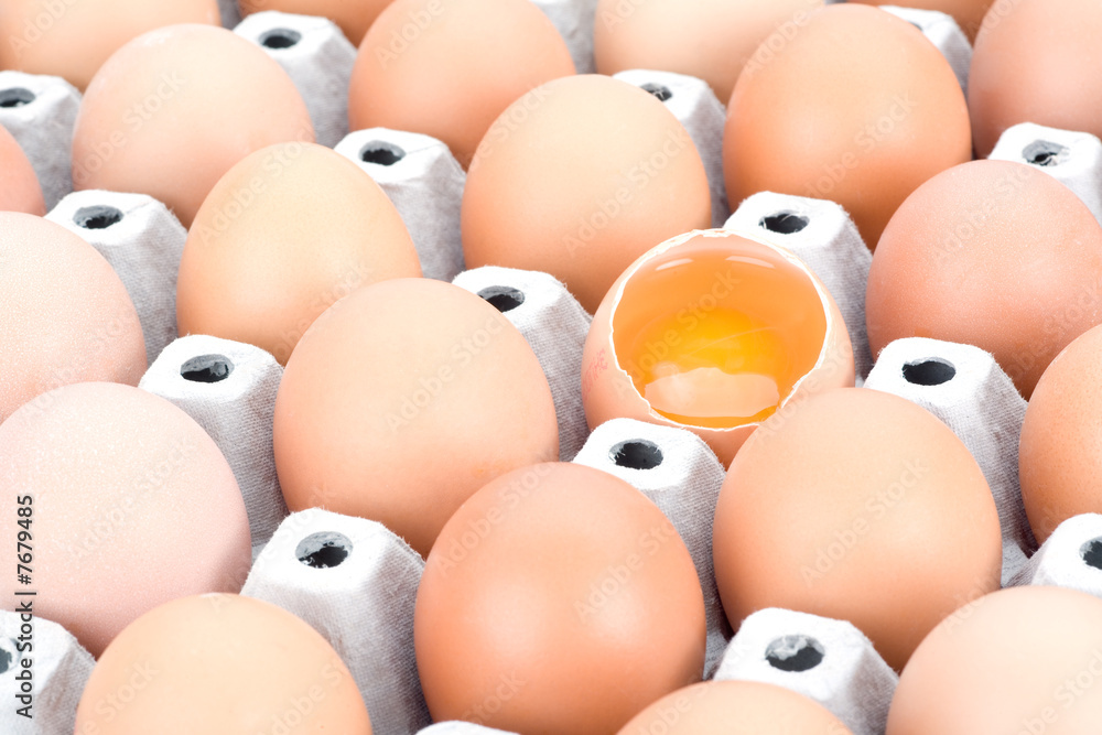 Brown eggs, isolated Brown eggs, isolated