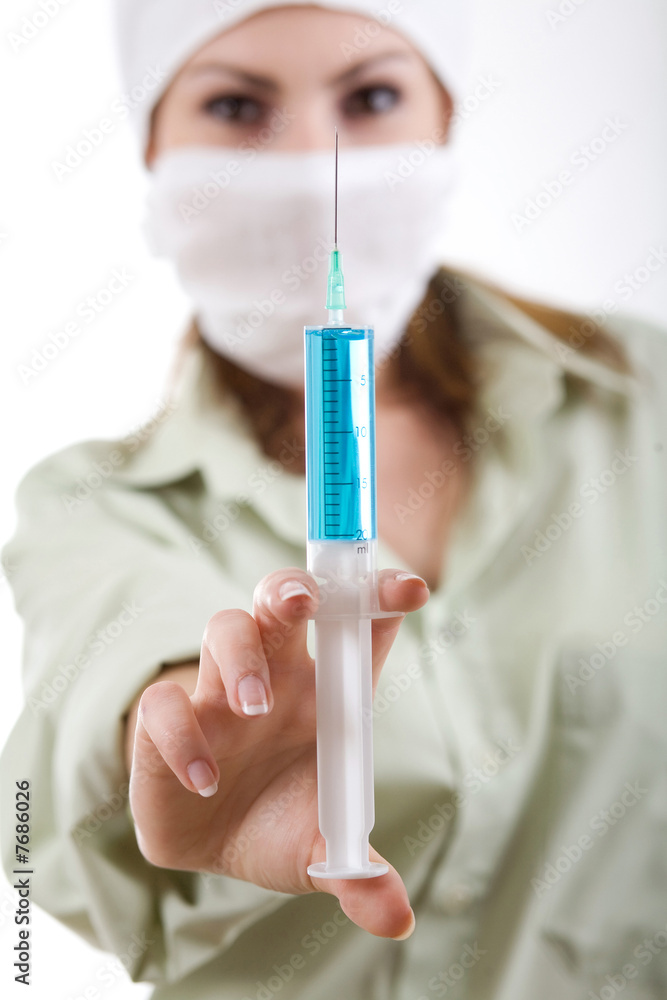 Nurse with injection Nurse with injection