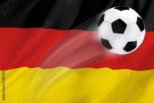 Football with country flag Germany