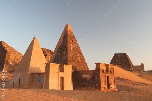 Famous Meroe pyramids photo